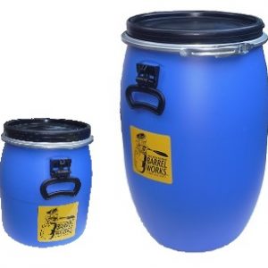 2 x 30 L Plastic Barrel Lid Barrel Feed Tonne Luggage ton with Recessed Handle NEW 