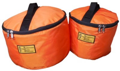 30L and 60L Barrel Buckets with Lids - Orange