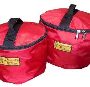 30L and 60L Barrel Buckets with Lids - Red