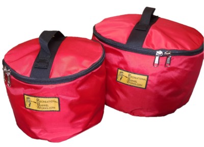 30L and 60L Barrel Buckets with Lids - Red