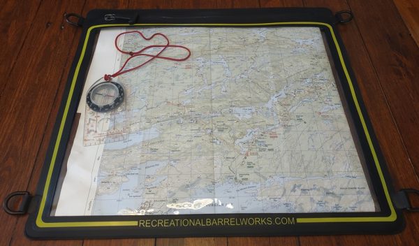 Paddler's Map Case - with map and compass inside