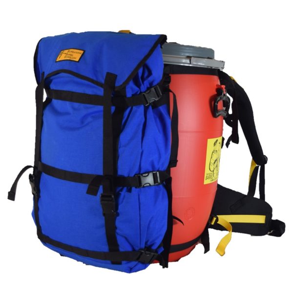 TREKKER pack connected to barrel harness