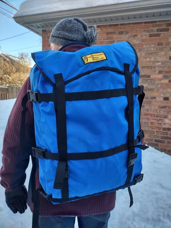 Trekking with the TREKKER pack - back view