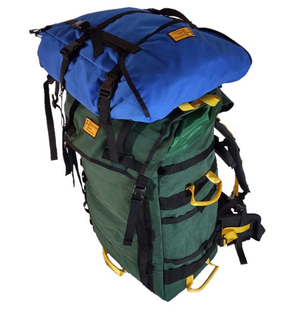 TREKKER Pack connected to the top of a Canoe/Portage pack - top view