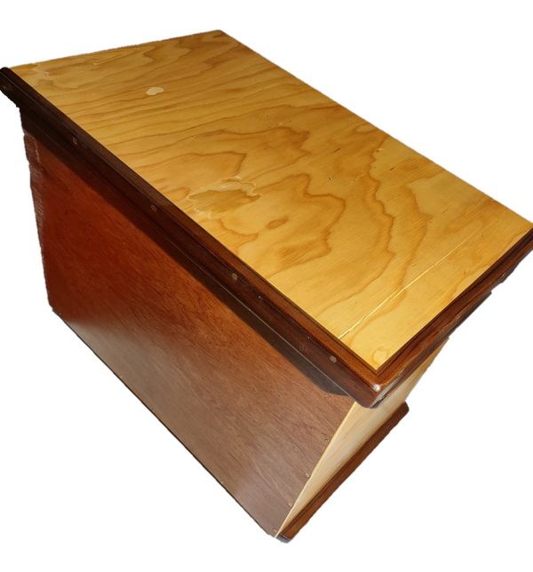 Wanigan varnished with the lid on