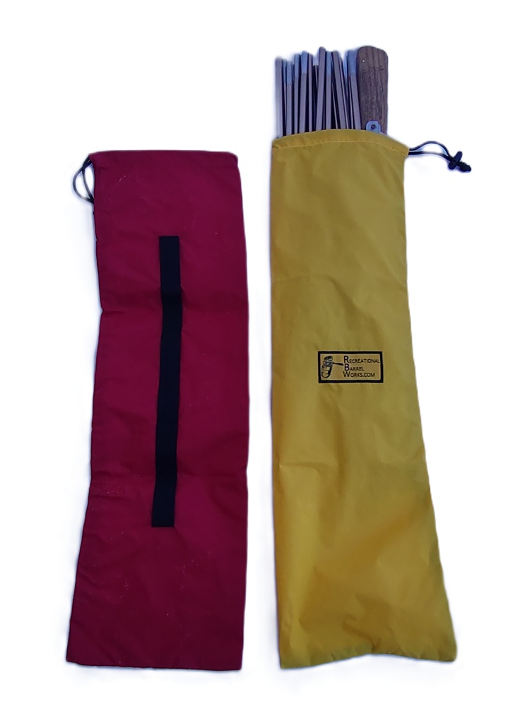 Bag for Tent Poles or Saw containing both and showing daisy chain on one side